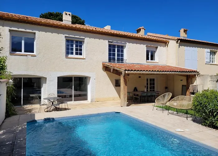 Grande Maison Familiale Avec Piscine, Proche Villeneuve-lès-Béziers
